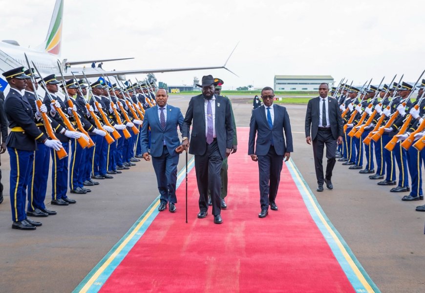 Perezida Salva Kiir wa Sudan y’Epfo yageze mu Rwanda