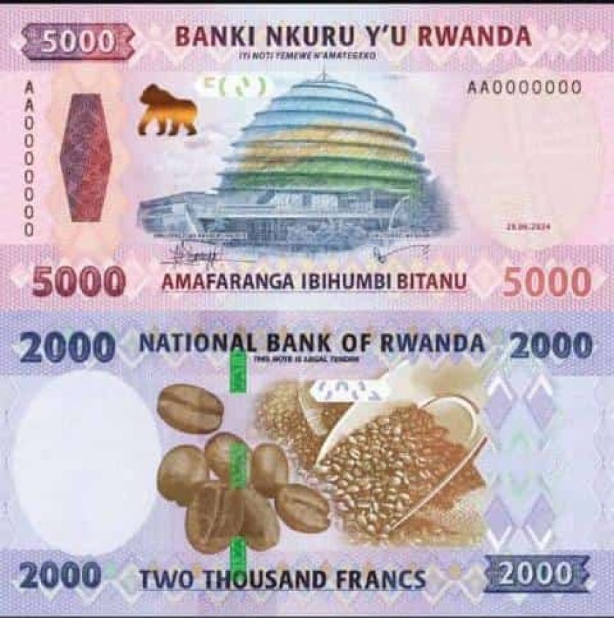 Dore ibyo wamenya ku inoti nshya ya FRW 5000 n'iya FRW 2000