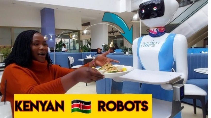 AMAFOTO! Robots zatangiye guseriva ibiryo muri restaurant