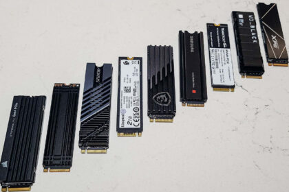 The Western Digital WD_BLACK SN850X NVMe SSD with its official heatsink, a top-tier performance choice for the best SSD for PS5