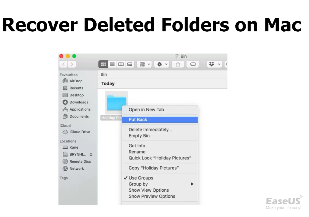 dark mode interface of a data recovery application. The main window details steps to "Recover Deleted Files," while a navigation panel on the left shows various recovery and system utility options.
